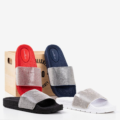 Rote Frauenschuhe mit Zirkonia Blink Blink - Schuhe