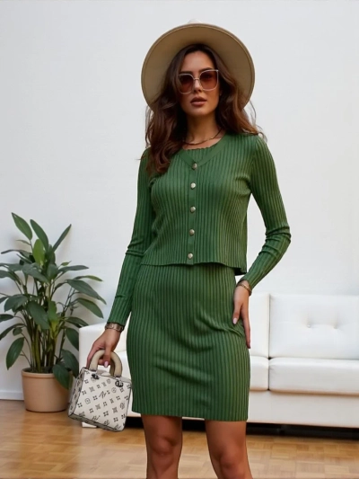 Royalfashion Damenset mit Pullover und Kleid