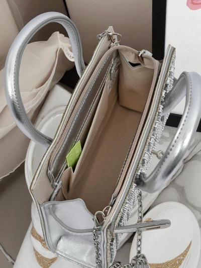 Royalfashion Damen Clutch Handtasche mit Zirkonia Seren Voux