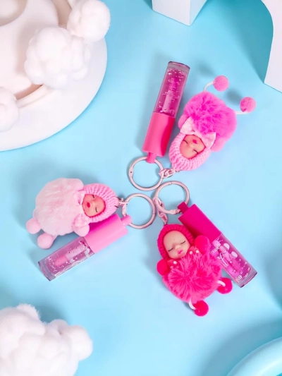 Lipgloss für Kinder mit Puppe Dunkelrosa