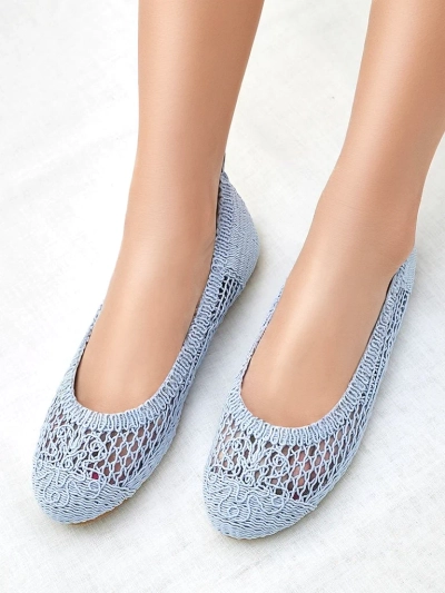 Royalfashion Damen perforierte Ballerinas Annete