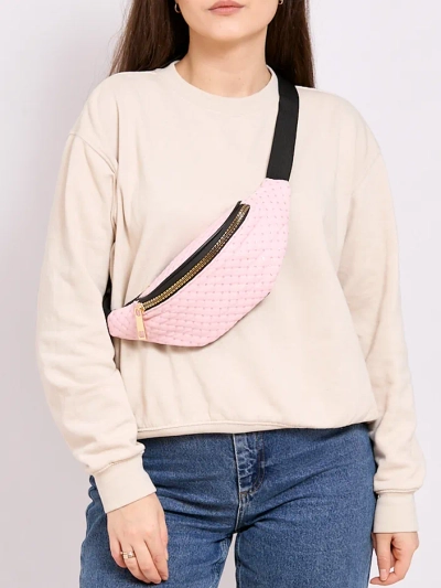 Royalfashion Damen gesteppte Bauchtasche mit Pailletten