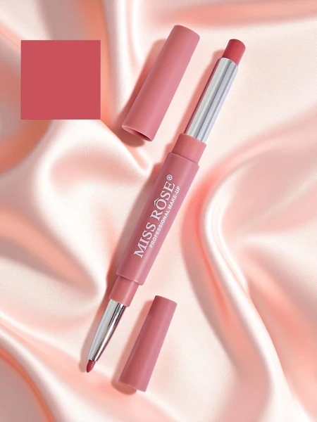 Lippenstift-Stift und Lipliner 2-in-1 Rose Nougat