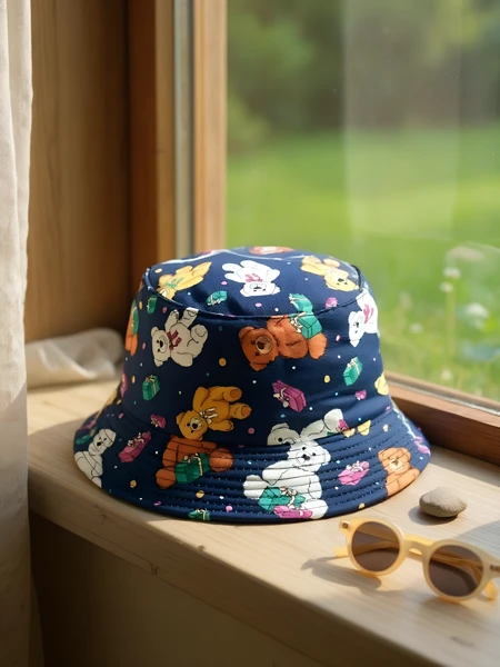 Royalfashion Kinder-Bucket Hat Farbiger Bucket