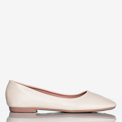 Flache Absätze für beige Frauen Lin - Schuhe 1