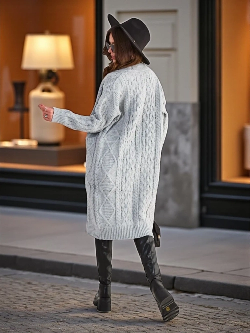 Рояльфешн Жіночий в'язаний пончо-светр