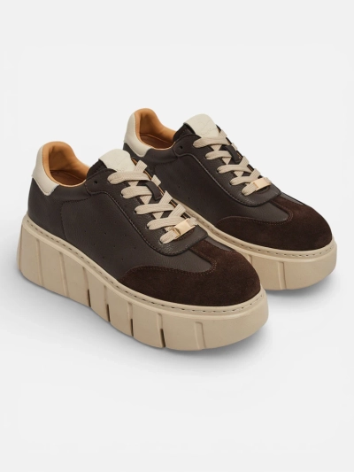 Sportliche Damen-Sneakers aus Naturleder Taures