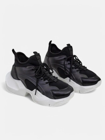 Royalfashion Damen sportliche Sneakers auf einer dickeren Sohle Vivers