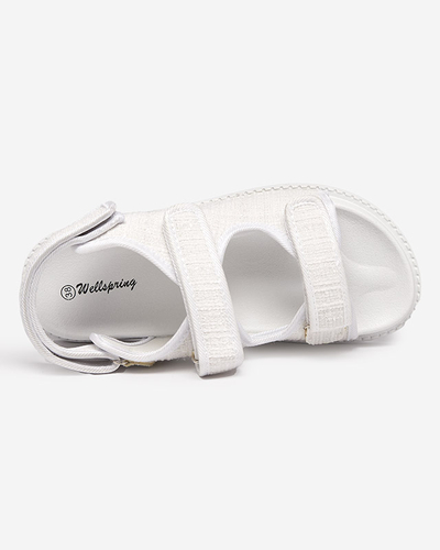 Weiße Stoffsandalen für Damen Desotty - Footwear