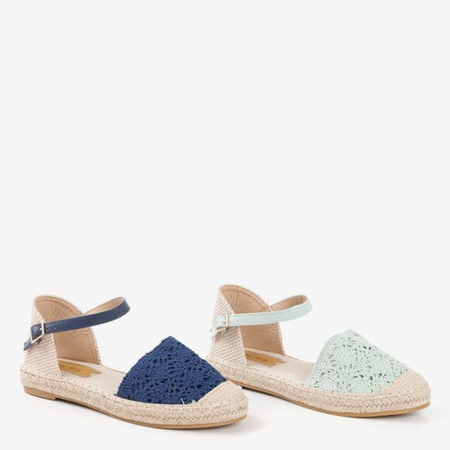 М'ятні жіночі ажурні еспадрильї Asia