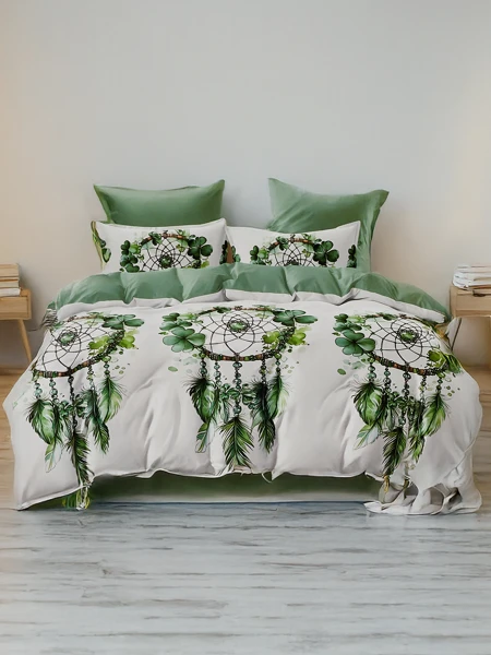 Royalfashion Gemusterte Bettwäsche 180x200 Set 3 TEILE