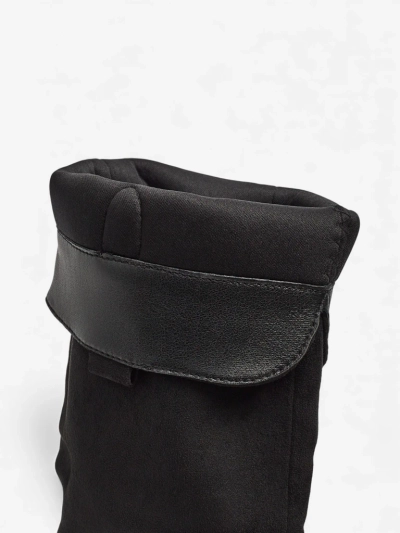 Damen Wildlederimitat Stiefel mit Blockabsatz Ferrevi