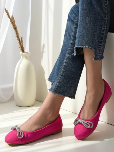 Royalfashion Damen Ballerinas mit einer Schleife Ofelna
