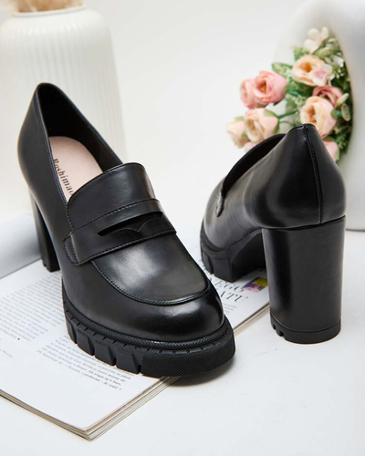 Royalfashion Damen hohe Stöckelschuhe Sluppe