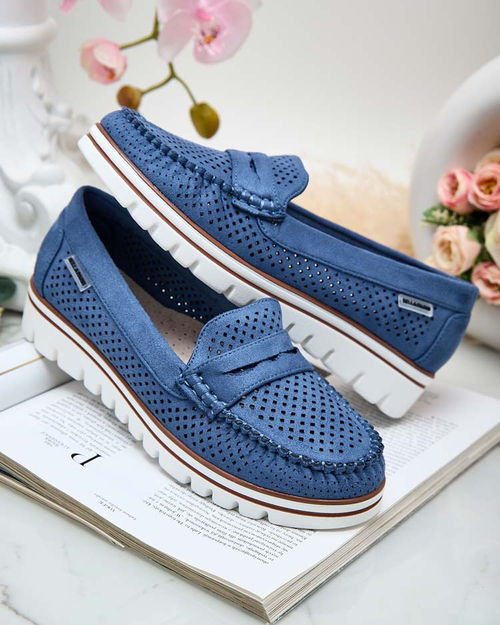 Royalfashion Ажурні жіночі мокасини Leteller