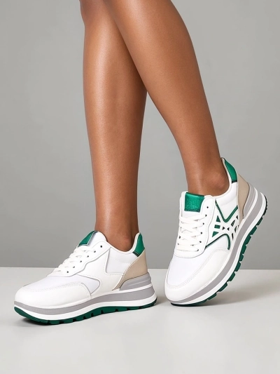 Royalfashion Damen Sneakers mit Glitzersehen