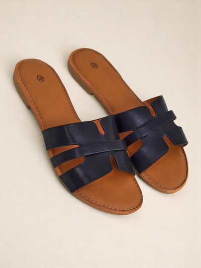 Royalfashion Damen-Pantoletten mit flacher Sohle Livia Soft
