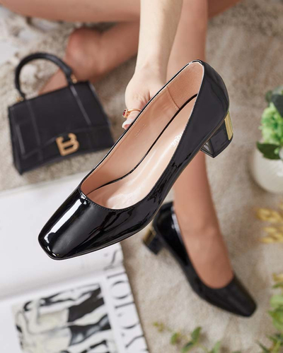 Royalfashion Damen niedrige Stiletto Pumps Eless