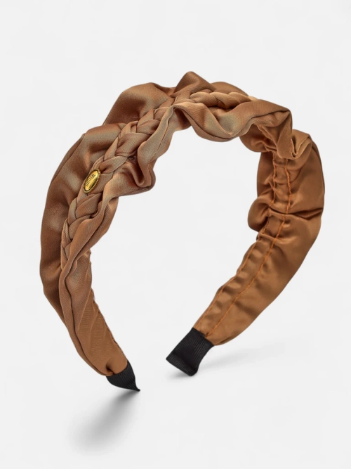 Royalfashion Пов'язка для волосся з плетінням у косу та зморшками