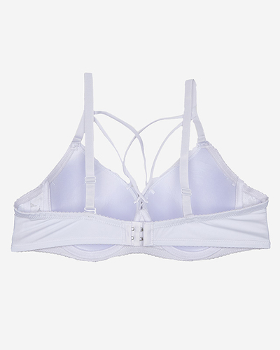 Білий жіночий бюстгальтер на кісточках на бретелях - Нижня білизна