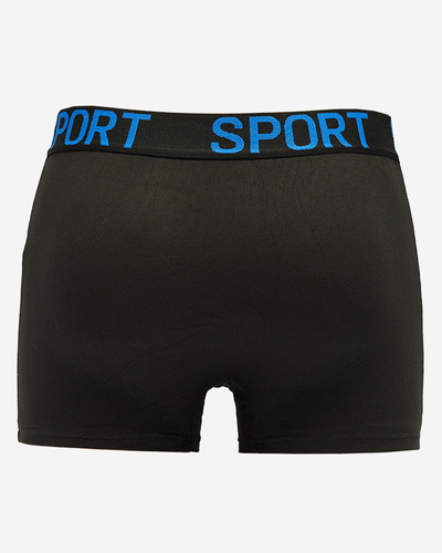 Schwarze Herren-Boxershorts mit der Aufschrift - Unterwäsche