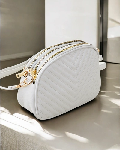 Royalfashion Oval kleine Damenhandtasche aus Öko-Leder