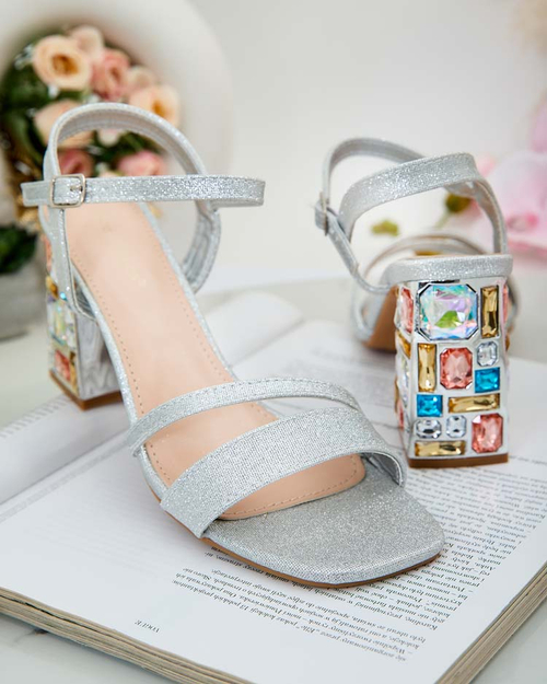 Жіночі босоніжки Royalfashion Solepte Crystal Post Sandals