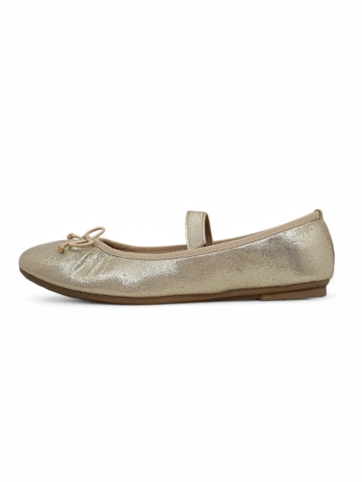 Royalfashion Glänzende Damenballerinas mit einer Schleife und elastischem Safte