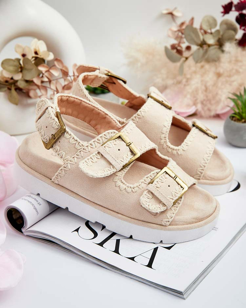 Royalfashion Жіночі босоніжки Lunnay з екозамші