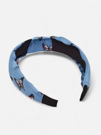 Royalfashion Haarreif mit Karomuster und Schmetterlingen Butterfly Weave