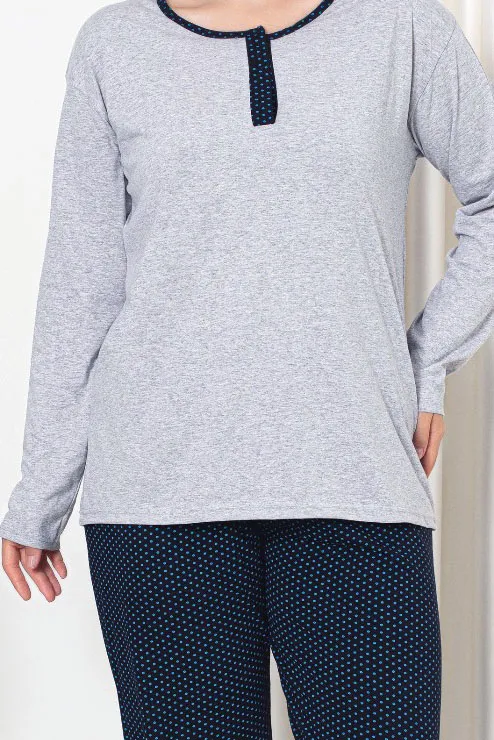 Royalfashion Жіноча бавовняна піжама в 2 частини PLUS SIZE