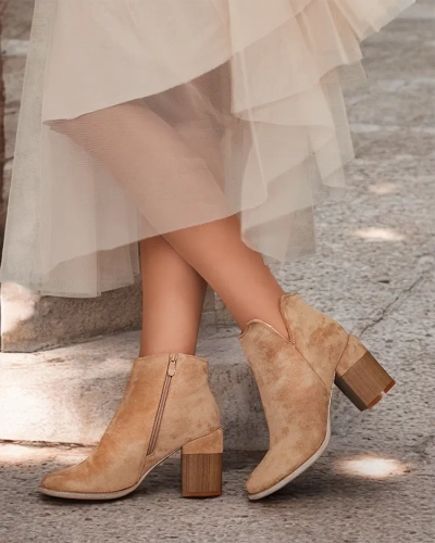 Royalfashion Damenstiefel eko Wildleder Ovi