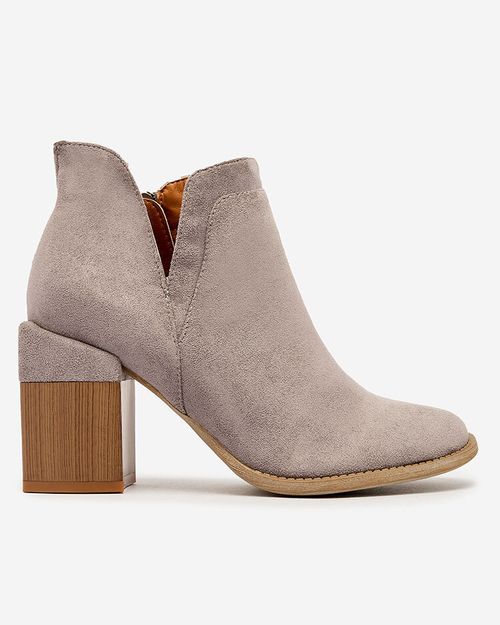 Жіночі черевики на шпильці Royalfashion Grey