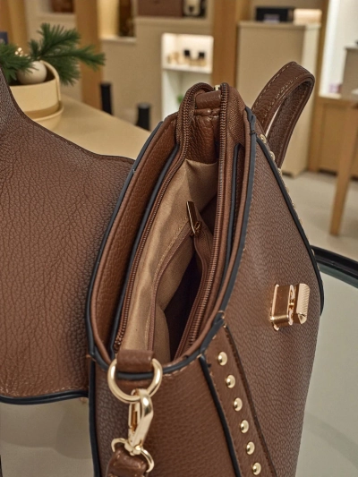 Kleine Damenhandtasche aus Öko-Leder Merlina