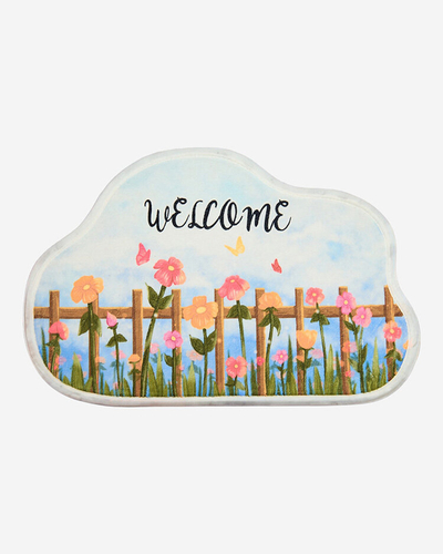 Royalfashion Bunter Fußabtreter mit Blumen 40x60