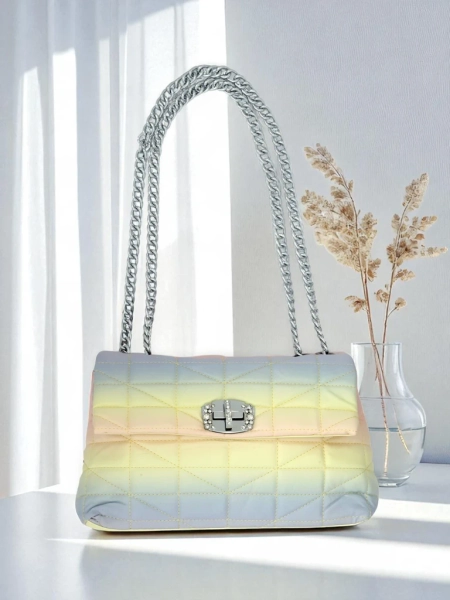 Royalfashion Kleine Damen-Umhängetasche aus Ombré-Kunstleder Sophie Rose