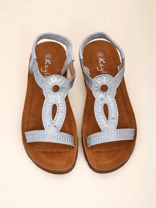 Royalfashion Жіночі сандалі з декоративними ремінцями Ava Shine