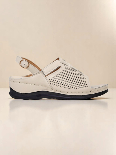Royalfashion Damen Sandalen mit niedrigem Keilabsatz Mira