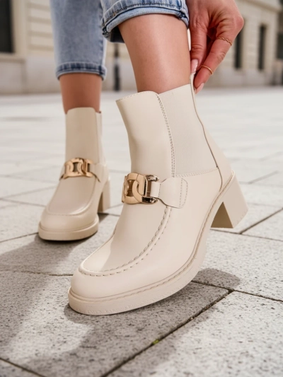 Royalfashion Damen Stiefeletten mit niedrigem Absatz Ewios