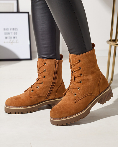 Braune Damen-Trapper-Stiefel Priviea - Footwear