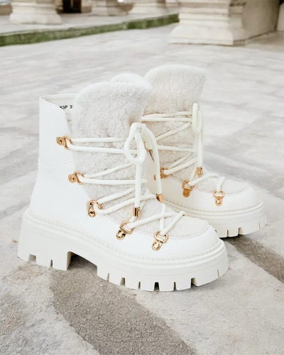 Royalfashion Lozin Damen-Schneestiefel zum Schnüren