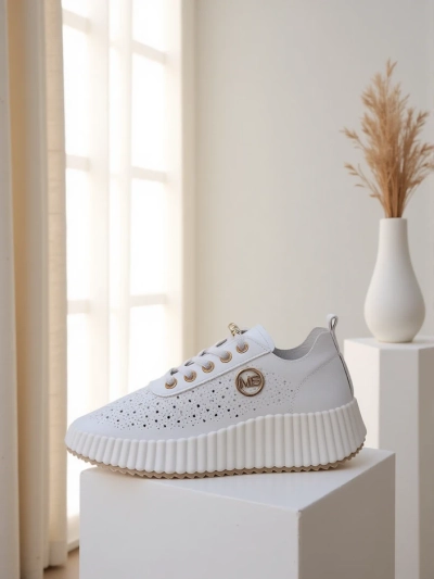 Royalfashion Damen Perforierte Sport Sneakers Jovenes