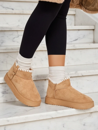 Royalfashion Kurze Damen Schneestiefel Ewioz