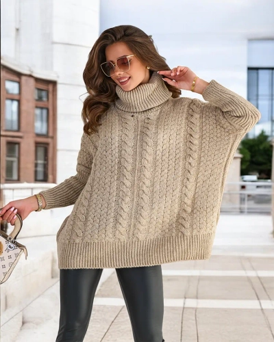 Royalfashion Damen-Rollkragenpullover
