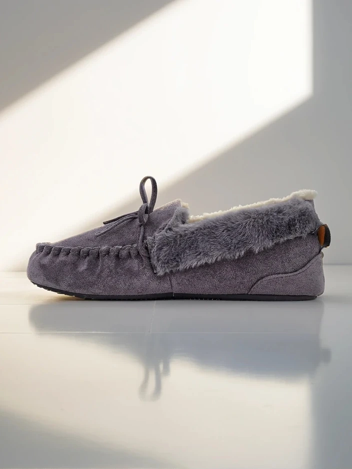 Royalfashion Damenmokassins mit Fell Ahtikes