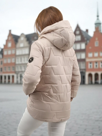 Gesteppte Damenjacke mit Kapuze und Bündchen an den Ärmeln Raven Peak