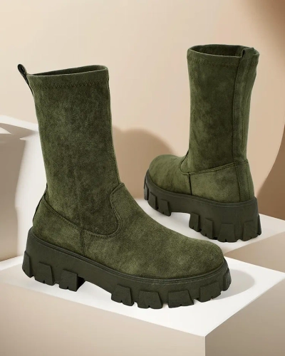 Royalfashion Damen Plateaustiefel Firo