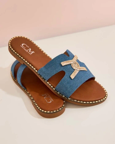 Royalfashion Women's Ovore flache Sohle Flip-Flops
