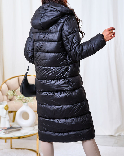 Royalfashion Schwarze Damen Winterjacke