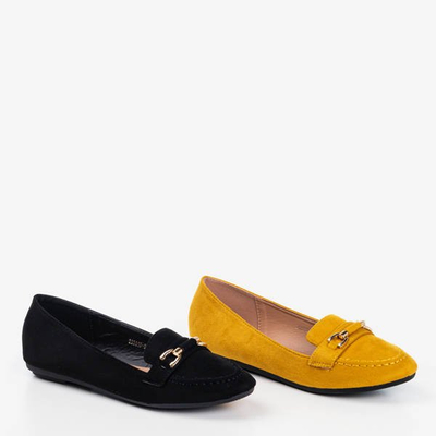 Чорні мокасини з декоративною пластинкою Тессея - Взуття